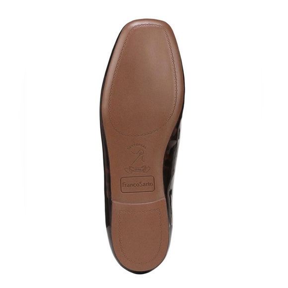 Franco Sarto Women's Marylee Mary Jane Flat Tortoise Patent Leather Size 7.5 NIB - Picture 6 of 10